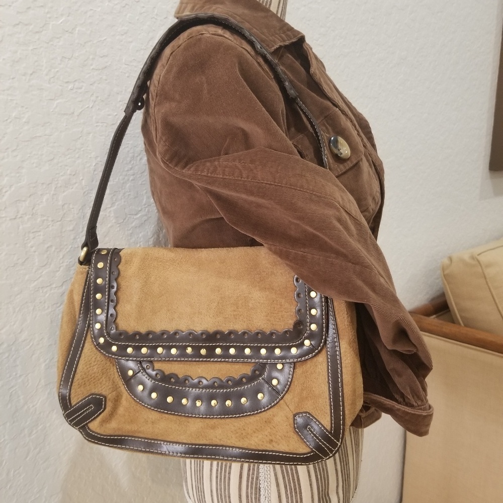 New Wilsons leather brown/tan shoulder bag